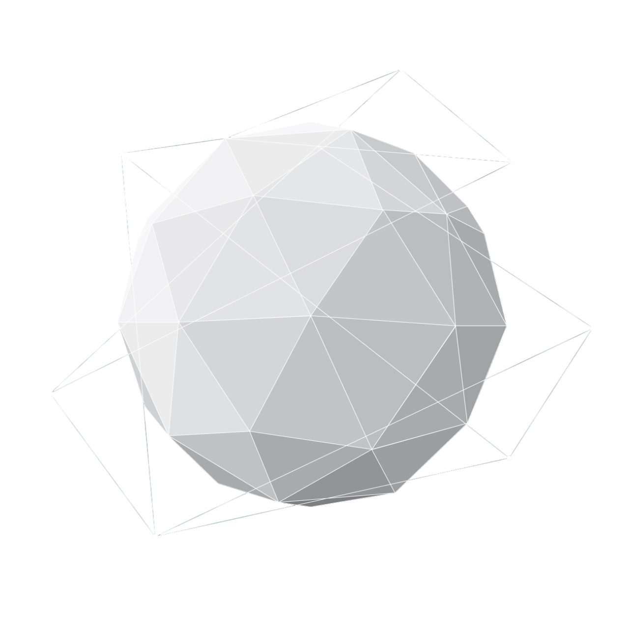 3D wireframe sphere animation background